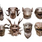 The bronze heads for Circle of Animals/Zodiac Heads